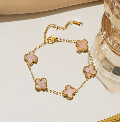 Lucky Grass 5 Stone Bracelet
